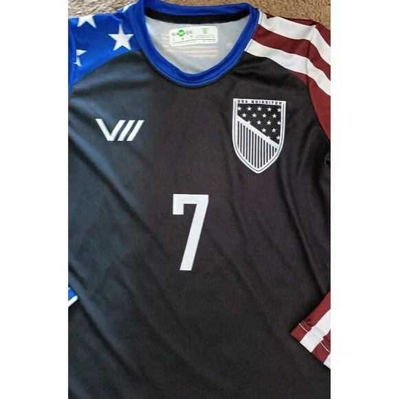 USA Quidditch Performance Shirt IQA Small Trudeau 7 Savage Apparel Harry Potter - Picture 7 of 9